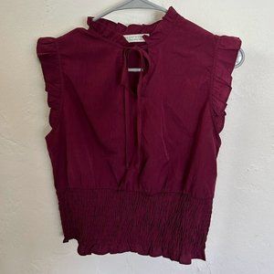 Plum Sleeveless Blouse
